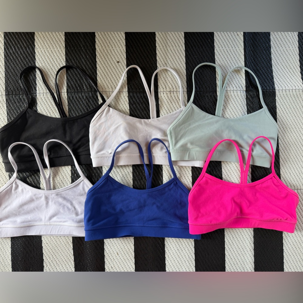 LULULEMON FLOW Y BRAS LOT SIZE 6